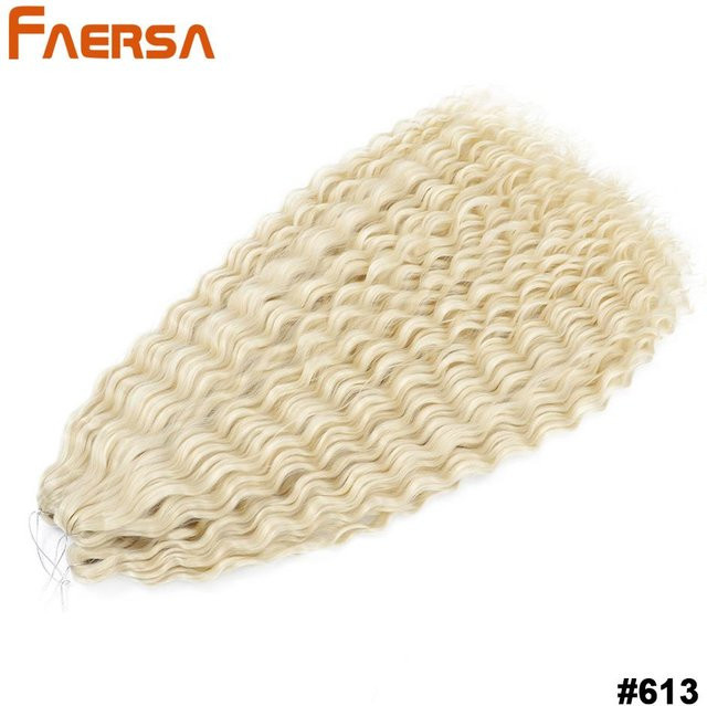 Faersa Hair Haarverlängerung Synthetisch, Ombre Blonde, 30 Inch - Bild 1