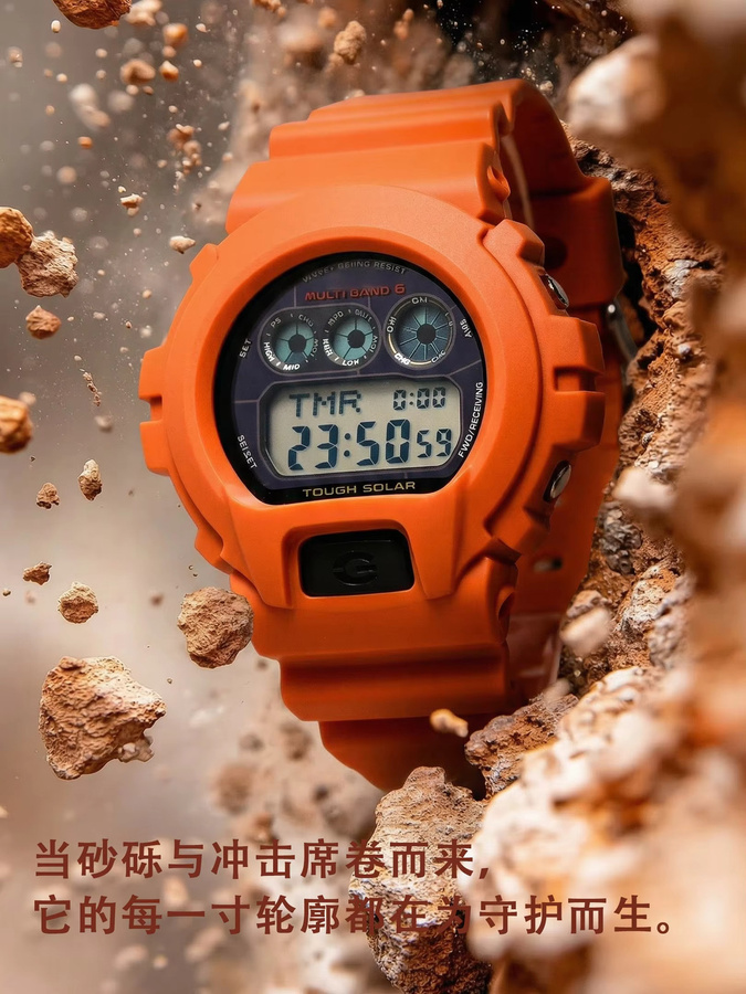 Casio Uhrenzubehör, Out Bezel Mod-Kit, Silikon, Schwarz, Unisex - Bild 5