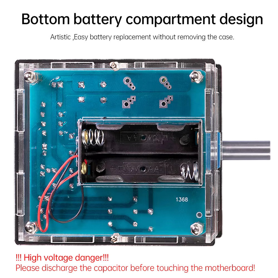 Gaqqee DC3V Hochspannungs-Elektromagnetkanone DIY-Kit in Multicolour für Elektronik-Lötpraxis - Bild 3