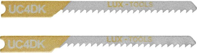 LUX-TOOLS Stichsägeblätter für Holz und Kunststoff mit U-Schaft, 75 mm, Silber - Bild 1