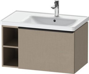 Duravit Waschtischunterschrank D-Neo Wandmontage Schwarz/Grau B/T/H: 78,4 x 45,2 x 44,0 cm - Bild 1