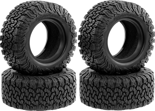Wonder Rc Beadlock-Gummi-Radreifen, 4-teiliges Set, 1:10, Schwarz - Bild 1