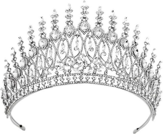 Lucky Star Jewelry Diadem, Zirkon, silber, weiß, Damen - Bild 1