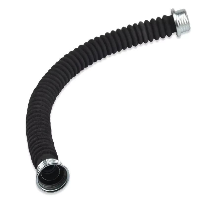 Schlauch für Gasmasken und Atemschutzgeräte mit RD40 R40 Schnittstelle 40 mm Anschluss, Schwarz, Material Kunststoff - Bild 2