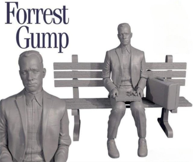 MODX Forrest Gump, Harzfigur, 1:24, 75 mm, unbemaltes Modellbau-Set - Bild 1