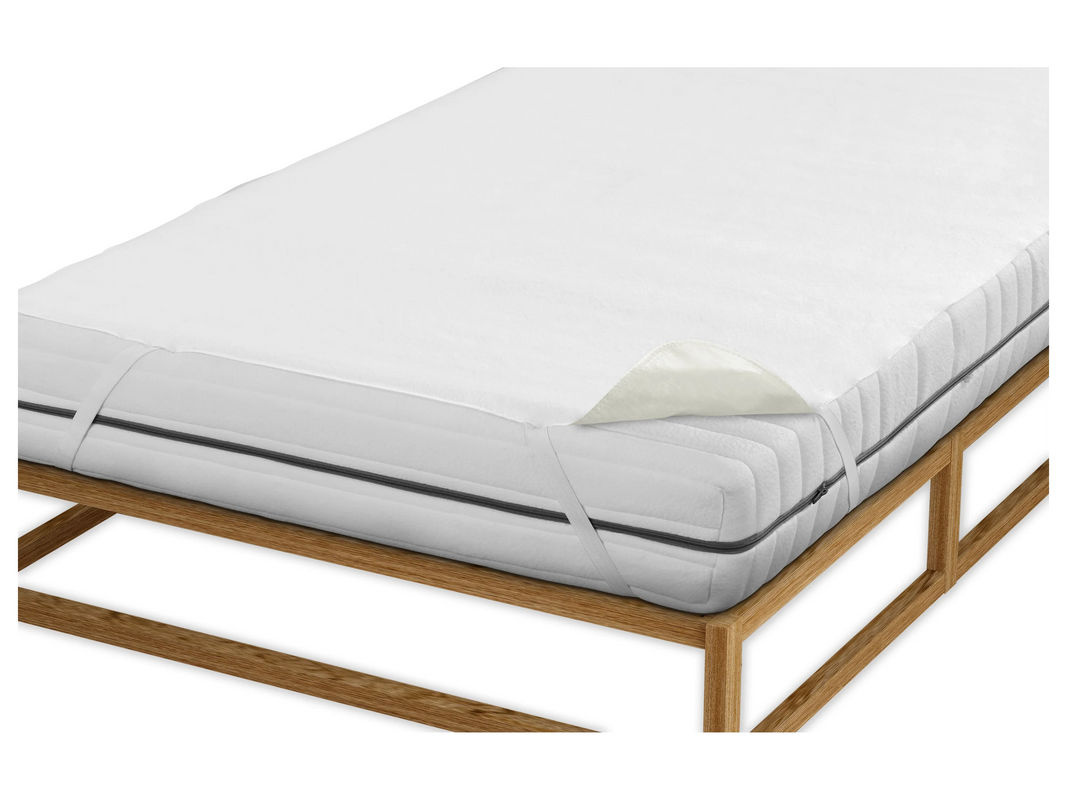 BIBERNA Molton-Matratzenauflage Sleep & Protect, wasserundurchlässig, Weiss, B: 90 cm, L: 200 cm - Bild 3