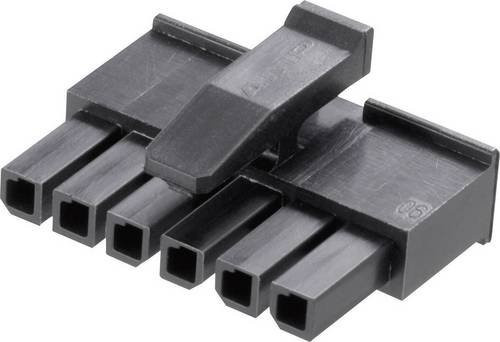 TE Connectivity Micro-MATE-N-LOK Buchsengehäuse-Kabel in Schwarz, 4 Polzahl, Rastermaß: 3 mm, Artikelnummer: 1445022-4 - Bild 1