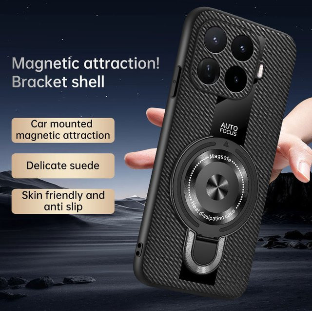 Xiaomi Premium Schafsleder Hülle mit magnetischem Klappständer für 17T und 15T Pro in Grün - Bild 1