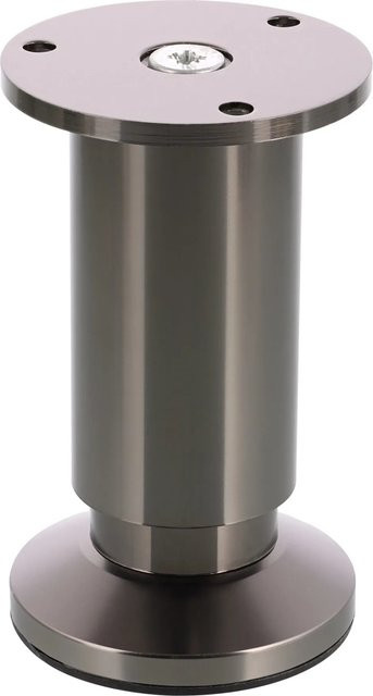 Wagner Möbelfuß in Edelstahl-Optik Silber, Durchmesser: 3 cm, Höhe: 11,5 cm - Bild 1