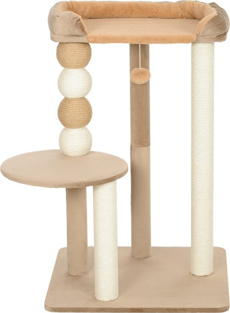 PawHut Kratzbaum in Kaffee mit Sprungplattform, Bett und Spielball, Katzenbaum mit Jute-Kratzsäulen für Katzen bis 7 kg, Höhe: 86 cm - Bild 1