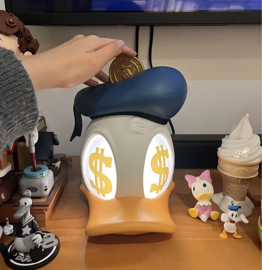 Disney Donald Duck Series Rich Duck Figurenlampe in Multicolour als Tischleuchte für Wohnzimmer und Schreibtisch - Bild 6