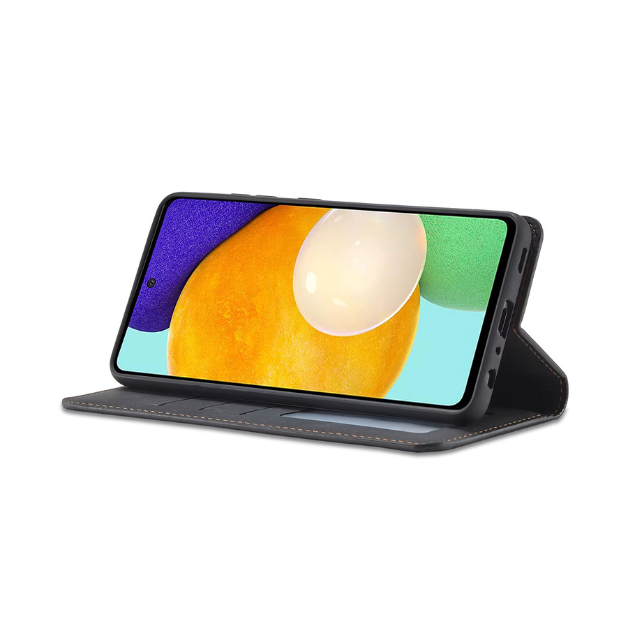 Flip Ledertasche für Samsung Galaxy A-Serie in Schwarz oder Braun als Brieftasche und Schutzhülle - Bild 3