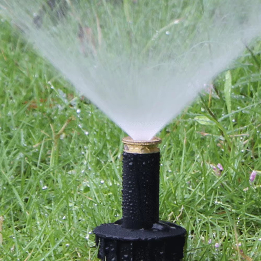 Automatischer Pop-up Sprinkler mit einstellbarem Sprühwinkel 90/180/360 Grad in Schwarz für die Garten- und Rasenbewässerung - Bild 3