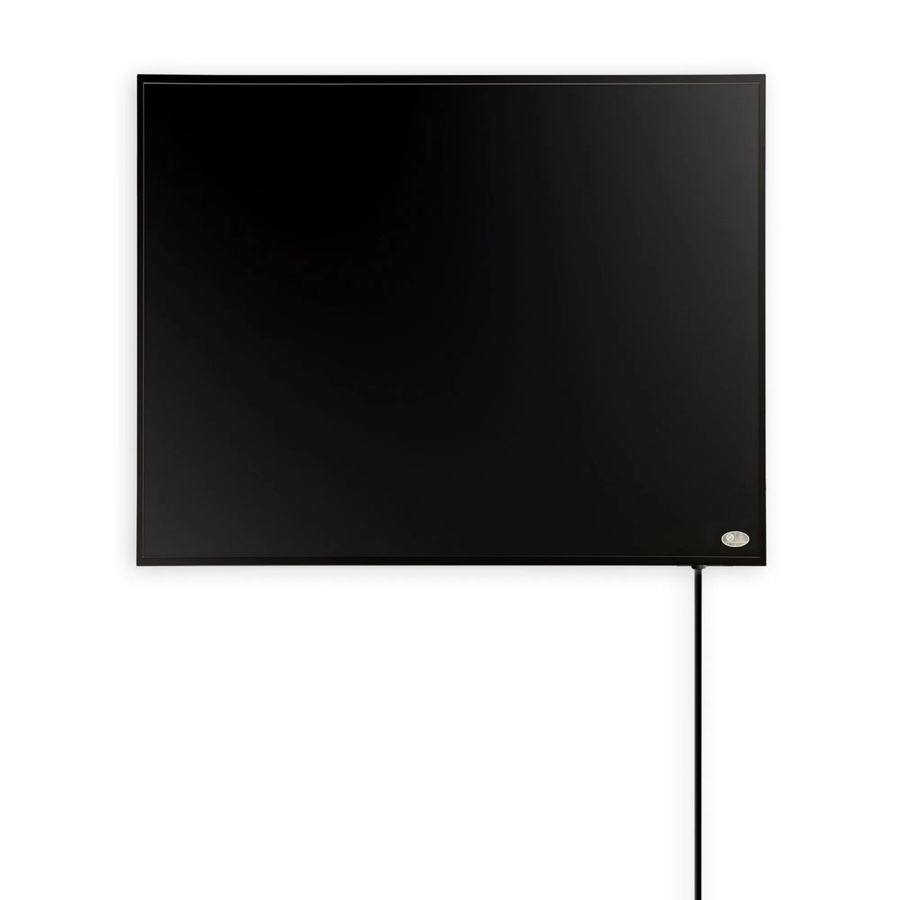 Könighaus Infrarotheizung Black Edition 300 W Schwarz mit Kabelausgang Quer Links - Bild 2
