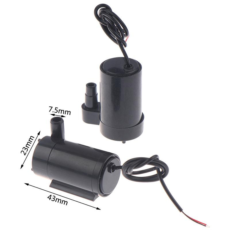 Achieve Great bürstenlose Mini-Mikro-Tauchwasserpumpe in Schwarz, DC 5–12 V, 3 l/min, horizontale Motorpumpe - Bild 6