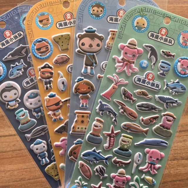 Octonauts Niedliche Charakter-Aufkleber-Set, 4-teiliges Set - Bild 1