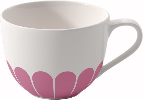 Villeroy & Boch Kaffee- und Teetasse Fleur Cassis aus Bone China in Weiß mit floralem Design - Bild 1