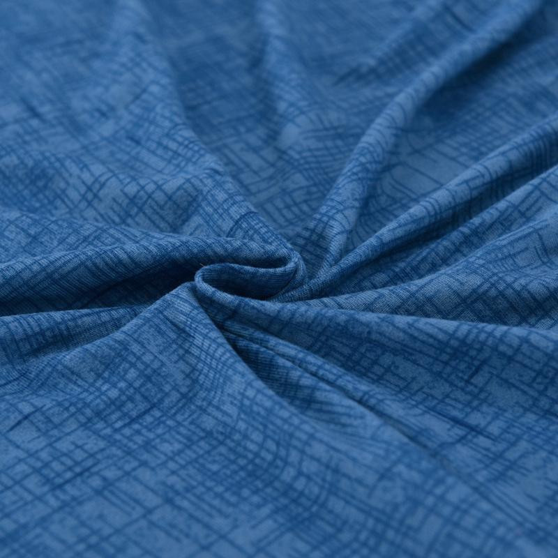 Housmife Elastischer Sofabezug aus Spandex mit geometrischem Design in Blau, Universal Sektionaler Couchbezug für 1-Sitzer, Breite: 90-140 cm - Bild 2