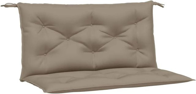 vidaXL Gartenbank-Auflagen 2er-Set aus wasserabweisendem Oxford-Gewebe in Taupe, B/T/H: 100 x 50 x 7 cm - Bild 1