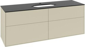 Villeroy & Boch Waschtischunterschrank Finion in Beige, Wandmontage, mit Innenschubladen, B: 160 cm, T: 60,3 cm - Bild 1