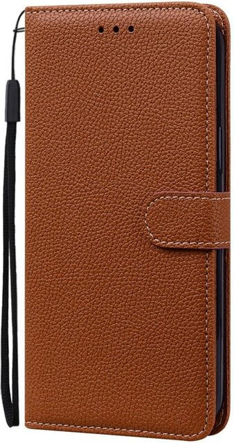 Samsung Galaxy A20 A20e A20s Flip Wallet Hülle in Braun - Bild 1