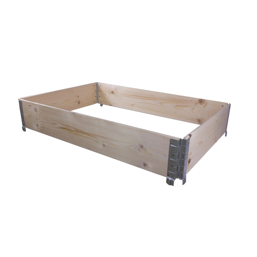 BigDean Hochbeet Paletten Rahmen Faltbar in Braun, B/T/H: 80 x 120 x 20 cm - Bild 2