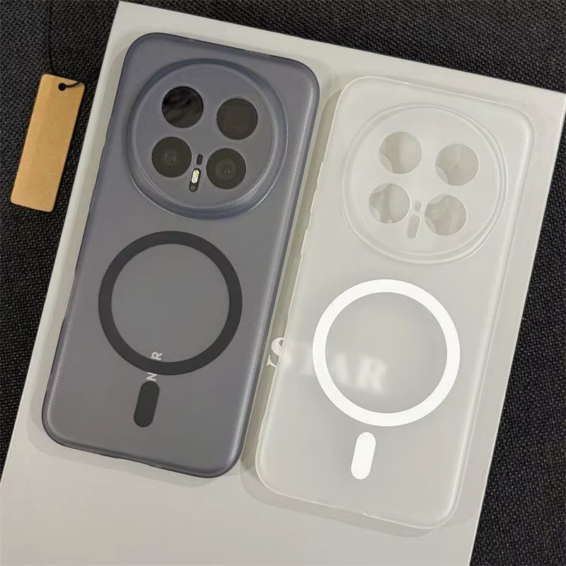 WISHXIN MagSafe Schutzhülle aus weichem TPU mit Kameraschutz und magnetischem kabellosem Laden für Honor Magic 8, 7, 6 Pro, Air Lite und X9D in Grau - Bild 2
