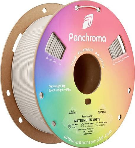 Polymaker Panchroma Matte PLA Filament 1.75mm Muted White Weiß 1000g - Bild 1