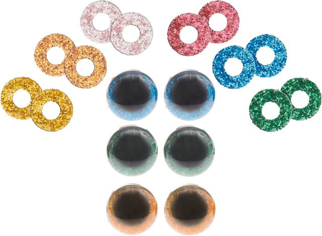 Rico Design Sicherheitsaugen-Set für Kuscheltiere, 6 Farben, Kunststoff - Bild 1