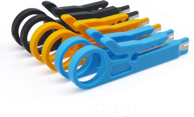 OULLX Kabelabisolierzange mit Cutter und Crimper in Schwarz - Bild 1