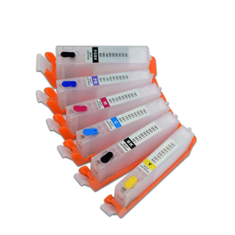 Canon 580 581 Nachfüllbare Tintenpatrone Multicolor für TS705 TR7550 TR8550 TS6150 TS6250 TS6350 TS8150 TS8152 TS8250 TS8251 TS8252 TS8350 TS9150 - Bild 2