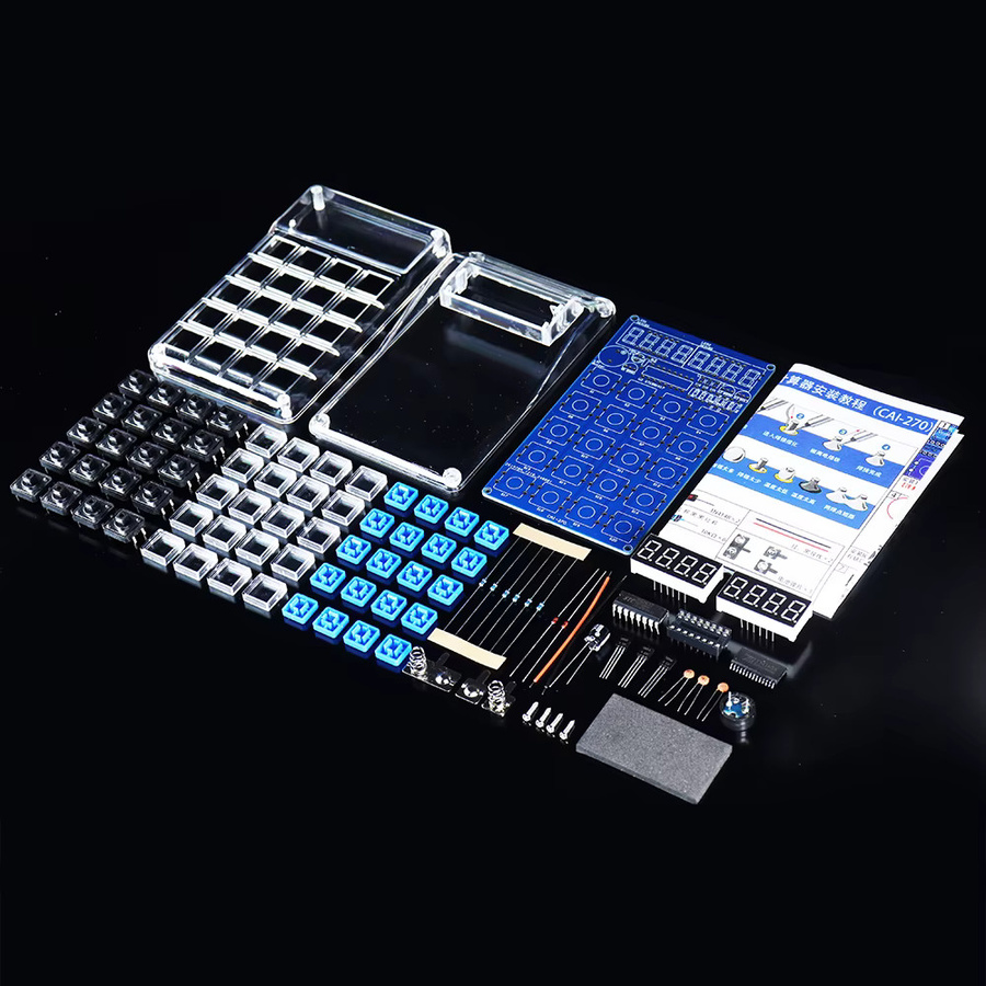 UICPAL DIY-Elektronik-Kit LED-Digitalröhrenrechner 51 mit Mikrocontroller-Steuerung in Blau und Multicolour - Bild 3