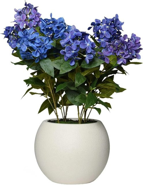 Vivanno Kunstpflanze Hydrangea Blau mit Dekotopf B/T/H: 60 x 60 x 60 cm - Bild 1