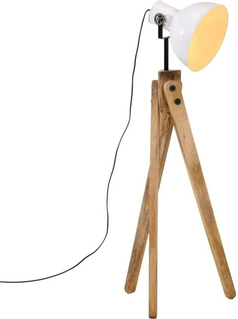 vidaXL Stehleuchte in Weiß im Industrial Design mit E27 Fassung, B/T/H: 45 x 45 x 120 cm - Bild 1