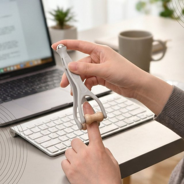 OUUME Handmassageroller, manueller Fingermassageroller mit Rollkugeln - Bild 1