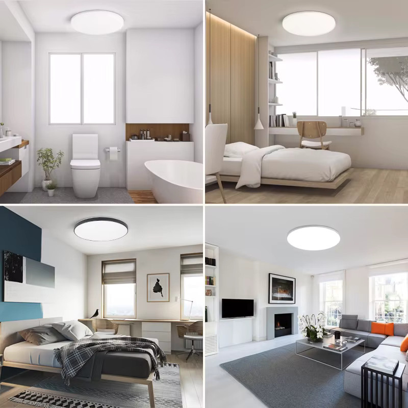 CANMEIJIA Moderne LED-Panel Deckenleuchte in Weiß für Wohnzimmer, Schlafzimmer und Küche - Bild 4