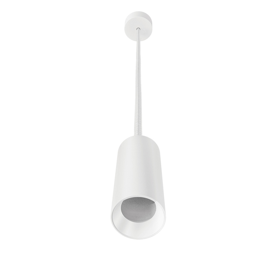 Pendelleuchte Luxvenum SIGNATURE GU10, 1-flammig, matt weiß, Aluminium, höhenverstellbar - Bild 1