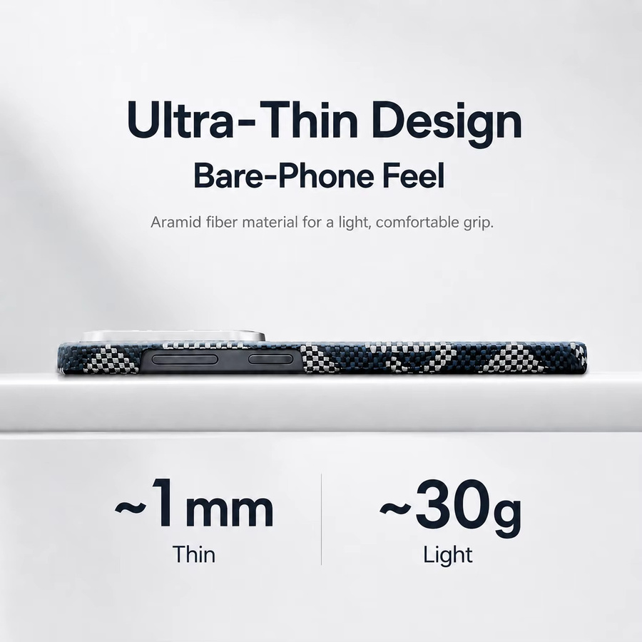 Luxus Kevlar Aramid Carbonfaser Hülle für Samsung Galaxy S25 Ultra mit MagSafe Magnetfunktion in Schwarz - Bild 2