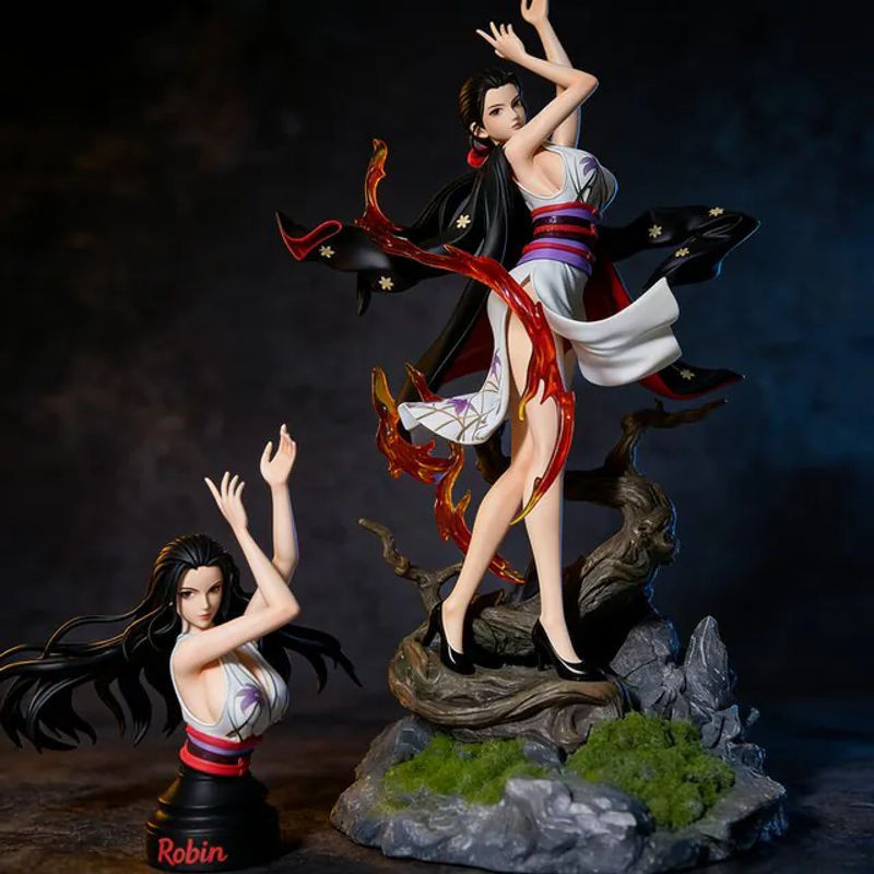 Bandai One Piece Anime Actionfigur Nico Robin als PVC Statue, mehrfarbig, Höhe: 38 cm - Bild 1