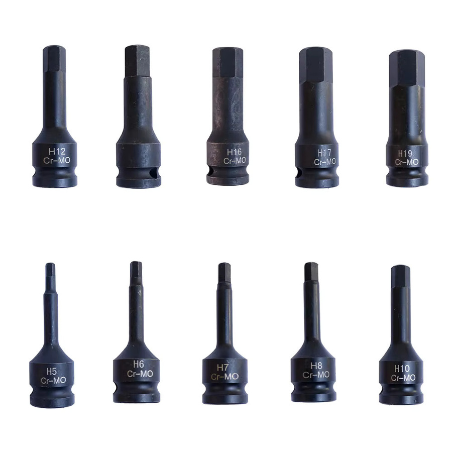 Podofo Schlagschrauber-Bit-Set mit Sechskantkopf und H5-H19 Adapter in Schwarz - Bild 6