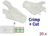 Delock Knickschutz für RJ45 Crimp+Cut Stecker Ethernet/LAN transparent - Bild 1