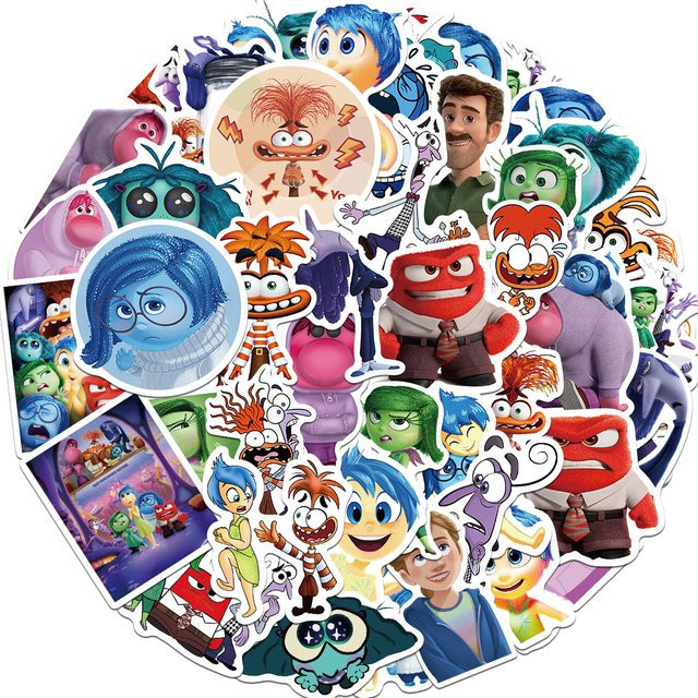 Disney Inside Out Aufkleber, 10/30/50 Stück - Bild 1