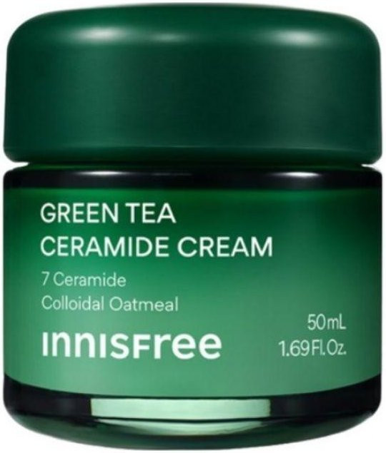 Innisfree Grüner Tee Ceramid Creme, 50 ml, für trockene Haut - Bild 1