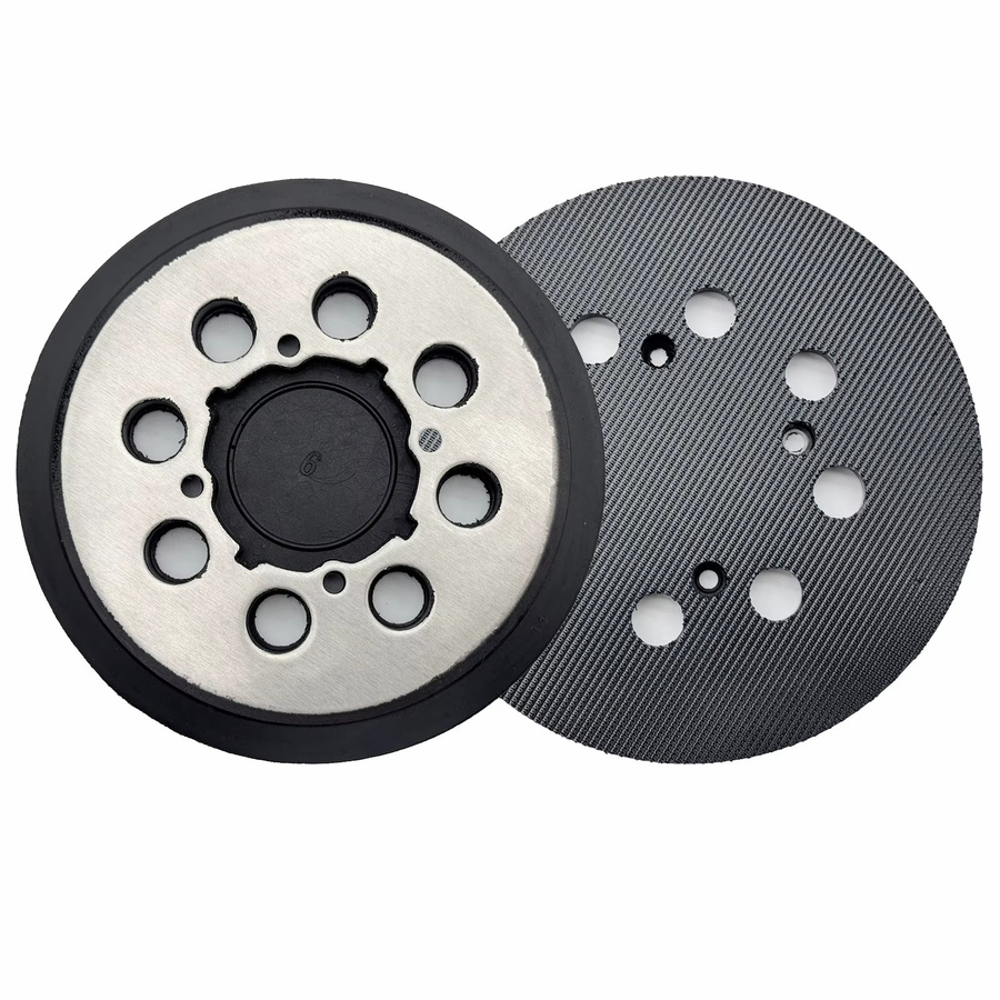 DeWalt 8-Loch-Klett-Schleifpads für Exzenterschleifer DWE6421, DWE6421K, DWE6423, Durchmesser: 125 mm, Farbe: Silber - Bild 4