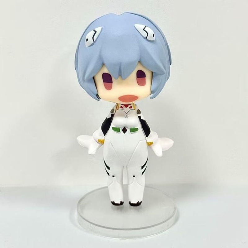 MIFEN Anime Figur Evangelion EVA Ayanami Rei und Asuka Langley Soryu Q Version im Pixel Stil, Höhe: 13 cm - Bild 1