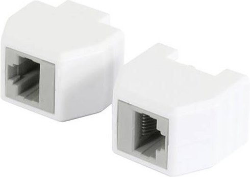 Allnet ALL-RJ45-Magnet 50er Pack RJ45 Sicherungskupplung Abwurfbuchse PoE fähig bis 10GBit in Weiß - Bild 1