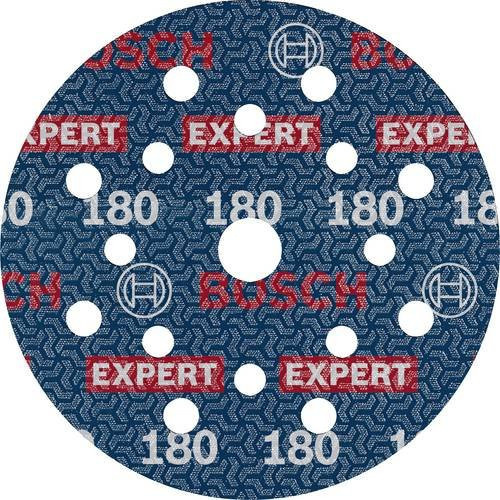 Bosch Expert O780 Folienschleifscheibe für Exzenterschleifer, Durchmesser: 125 mm, Körnung: 180, Farbe: Blau - Bild 1