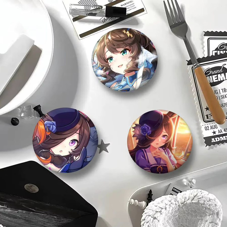 Uma Musume Pretty Derby Rice Shower Brosche, Cosplay-Pin - Bild 4
