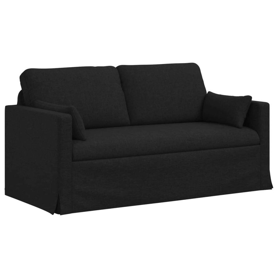 vidaXL Modernes Sofa Schwarz mit Stoffbezug und Metallrahmen B/T/H: 158 x 78 x 80 cm - Bild 2