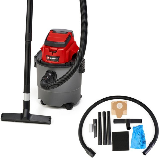 Einhell Power X-Change Akku-Nass-/Trockensauger TC-VC 18/15 Li-Solo in Rot/Grau mit 15l Behältervolumen - Bild 3